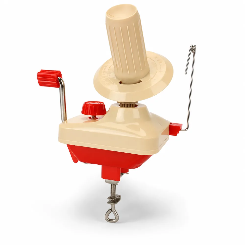 Ball Winder — Hand crank, clamps to any table edge